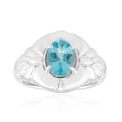 Blue Apatite Silver Ring (Pallanova)