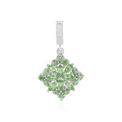 Tsavorite Silver Pendant