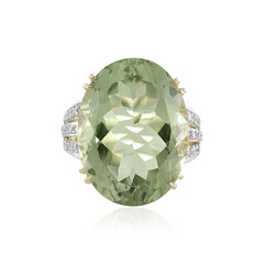 9K Rio Grande Green Amethyst Gold Ring