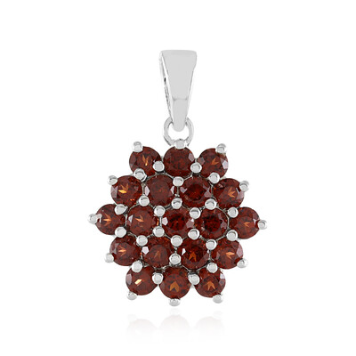 Mozambique Garnet Silver Pendant