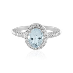 Brazilian Aquamarine Silver Ring