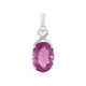 Pink Flouorite Silver Pendant