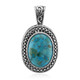 Kingman Blue Mojave Turquoise Silver Pendant (Art of Nature)