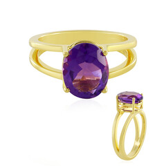 Zambian Amethyst Silver Ring