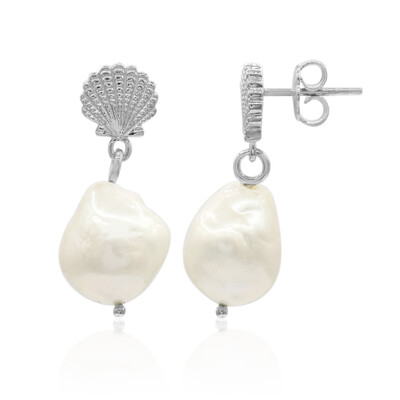 Freshwater pearl Silver Earrings (TPC)