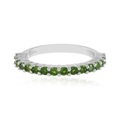 Russian Diopside Silver Ring