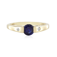 9K Madagascar Blue Sapphire Gold Ring