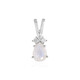 Rainbow Moonstone Silver Pendant