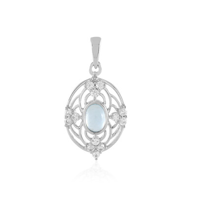 Ofiki Aquamarine Silver Pendant