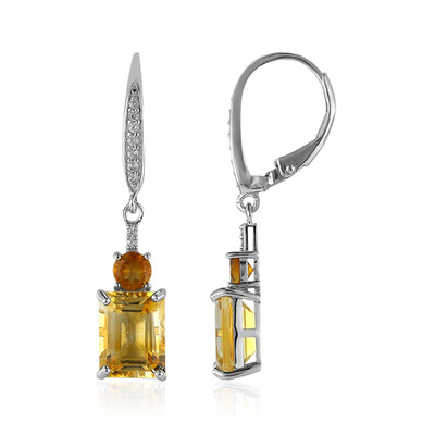 Citrine Silver Earrings