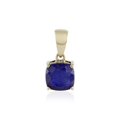 9K Blue Sapphire Gold Pendant