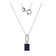 Zambian Amethyst Silver Necklace