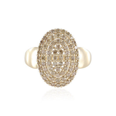 9K I2 Brown Diamond Gold Ring