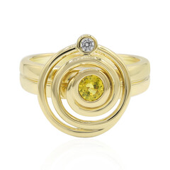 Yellow Sapphire Silver Ring