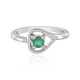 Russian Emerald Silver Ring