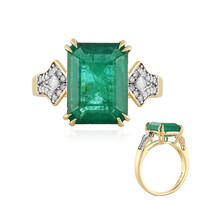 18K AAA Zambian Emerald Gold Ring (D'vyere)