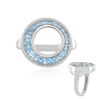 Swiss Blue Topaz Silver Ring