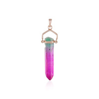 Bi Colour Quartz Silver Pendant