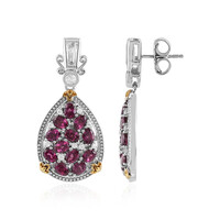 Rhodolite Silver Earrings (Dallas Prince Designs)