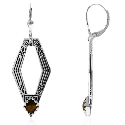 Tiger´s Eye Silver Earrings (Desert Chic)