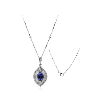 14K AAA Tanzanite Gold Necklace (CIRARI)