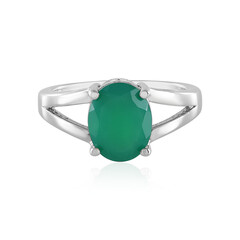 Green Onyx Silver Ring