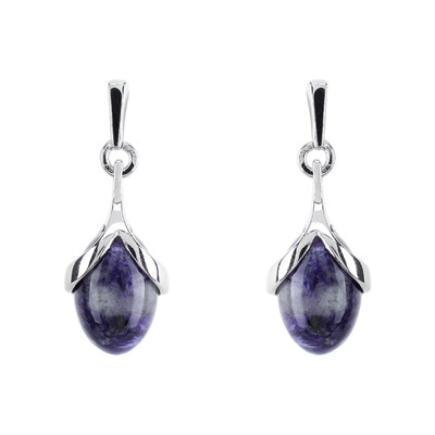 Charoite Silver Earrings (dagen)