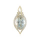 14K Ukrainian Bi-Colour Topaz Gold Pendant (de Melo)