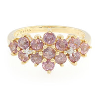 18K Unheated Padparadscha Sapphire Gold Ring (AMAYANI)