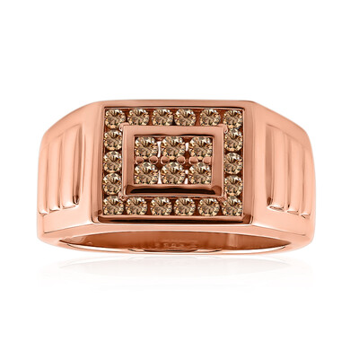 9K SI1 Argyle Rose De France Diamond Gold Ring (Annette)