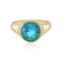 Paraiba Color Topaz Silver Ring