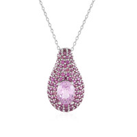 Kunzite Silver Necklace