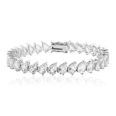 White Topaz Silver Bracelet