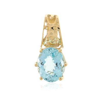 9K Santa Maria Aquamarine Gold Pendant (CUSTODANA)