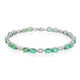 Zambian Emerald Silver Bracelet