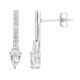 White Topaz Silver Earrings