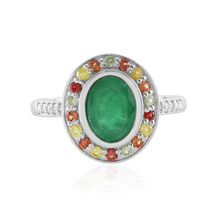 Socoto Emerald Silver Ring