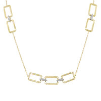 9K I1 (I) Diamond Gold Necklace (Ornaments by de Melo)