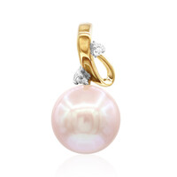 9K Pink Ming Pearl Gold Pendant (TPC)