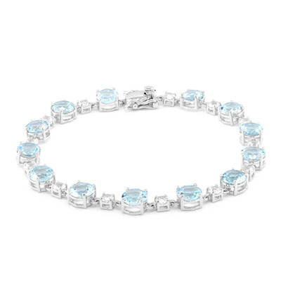 Sky Blue Topaz Silver Bracelet