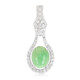 Imperial Chrysoprase Silver Pendant