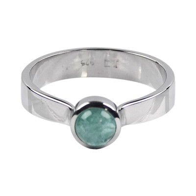 Tourmaline Silver Ring