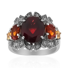 Mozambique Garnet Silver Ring