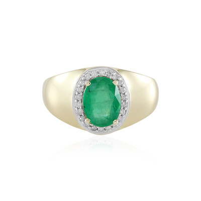 9K Brazilian Emerald Gold Ring