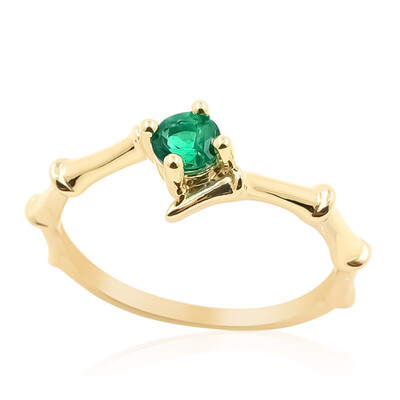 9K AAA Zambian Emerald Gold Ring (de Melo)