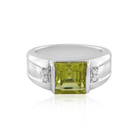 Lemon Quartz Silver Ring