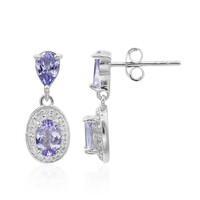 Tanzanite Silver Earrings