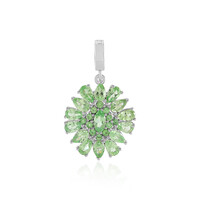 Tsavorite Silver Pendant