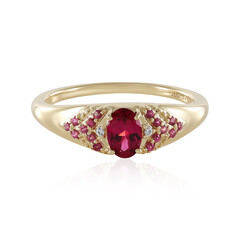 9K Rubellite Gold Ring