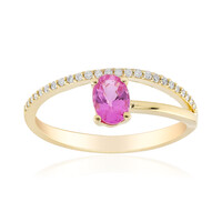 14K Pink Sapphire Gold Ring (CIRARI)